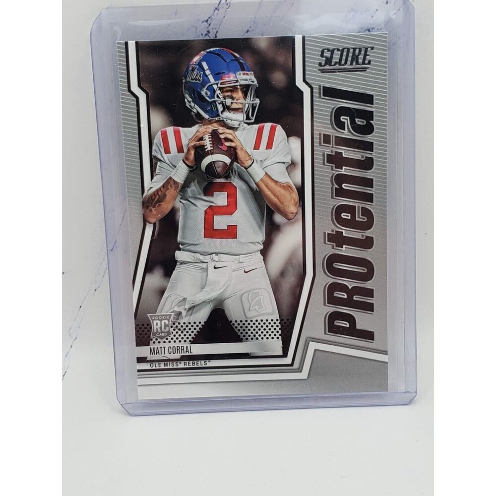 2022 Panini Score Protential Matt Corral Rookie #P-MC Carolina Panthers Ole Miss